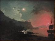 Joseph wright of derby Vesuvius from Posxllipo china oil painting reproduction